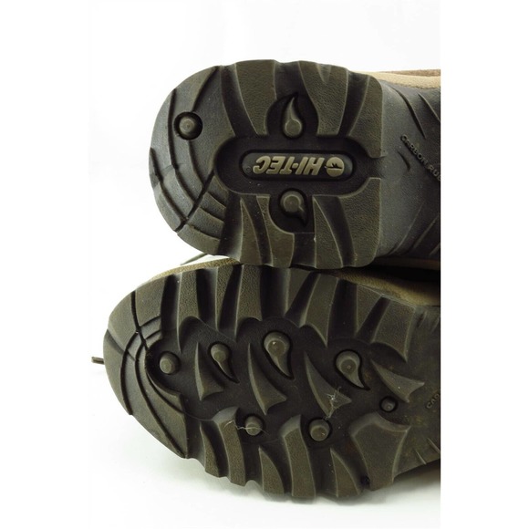 Hi-Tec Boot Sz 8 M Snow Boot Round Toe Brown Leather Women - Picture 6 of 7